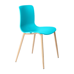 Acti Chair With 4 Leg Woodgrain Powdercoat Frame