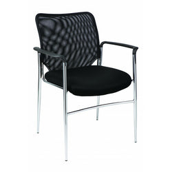 Martin Mesh 4 Leg Visitor Chair With Arms