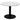 Rapid Disc Base Round Coffee Table Black Base Natural Oak Top