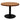 Rapid Disc Base Round Coffee Table Black Base Natural Oak Top