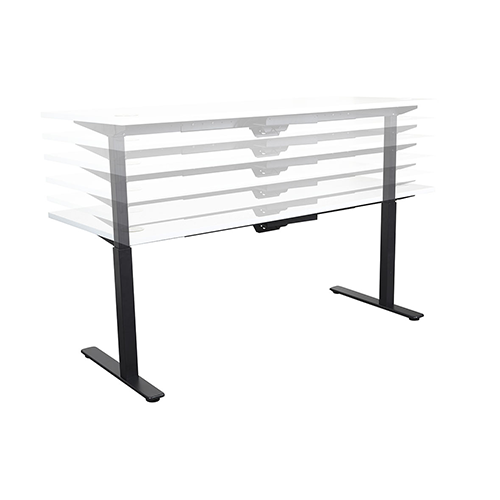 Summit Electric Height Adjustable Straight Desk