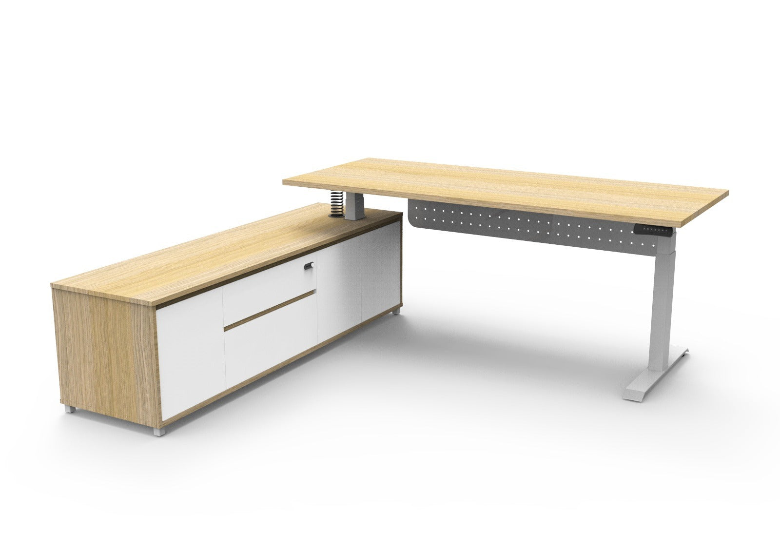 LHS Executive Boost Desk with Modesty Panel