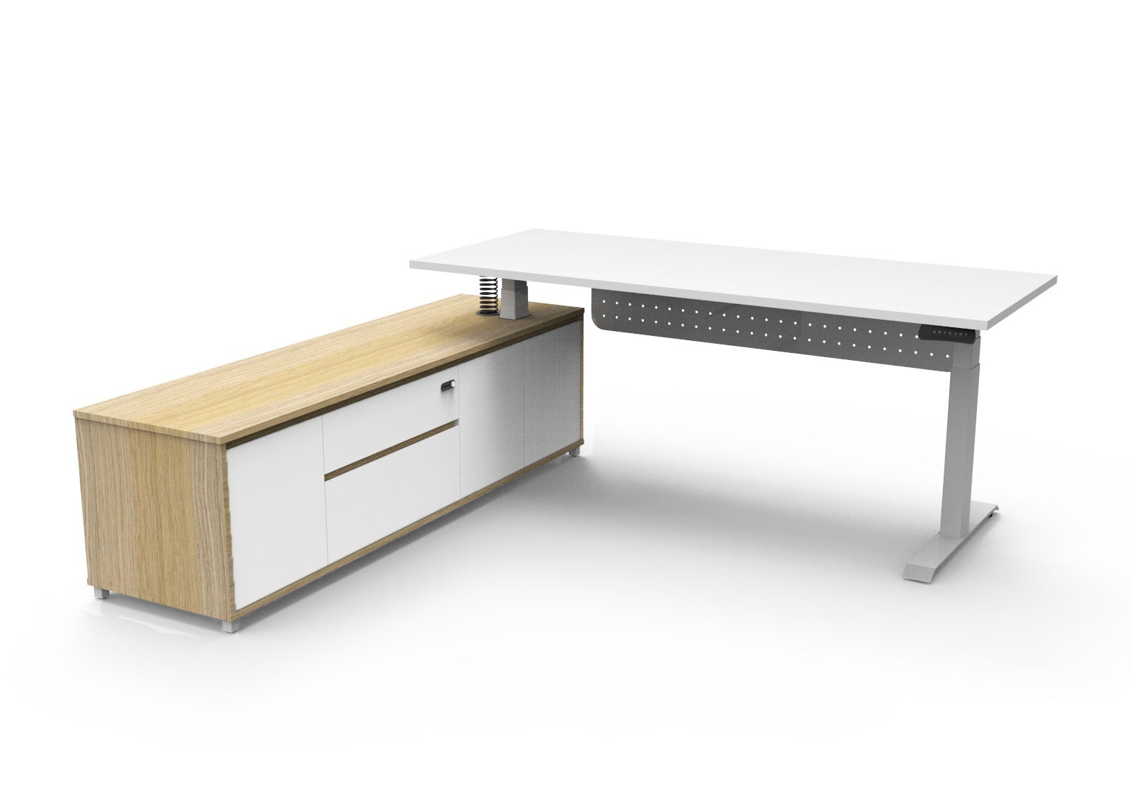 LHS Executive Boost Desk with Modesty Panel