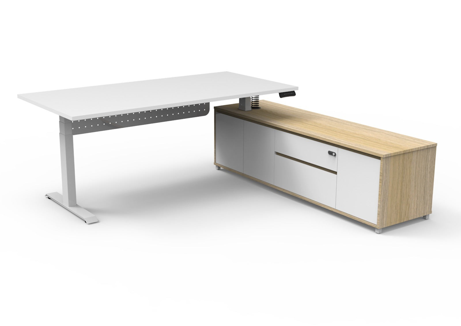 RHS Executive Boost Desk with Modesty Panel