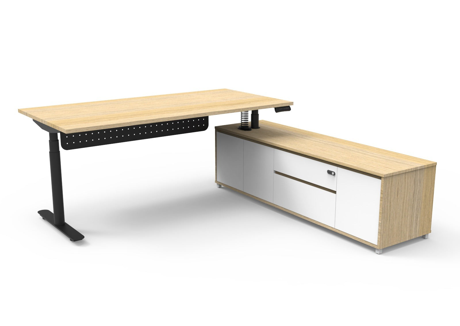 RHS Executive Halo Desk  with Modesty Panel