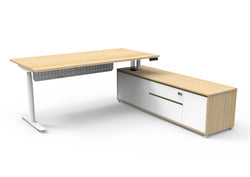 LHS Executive Halo Desk  with Modesty Panel