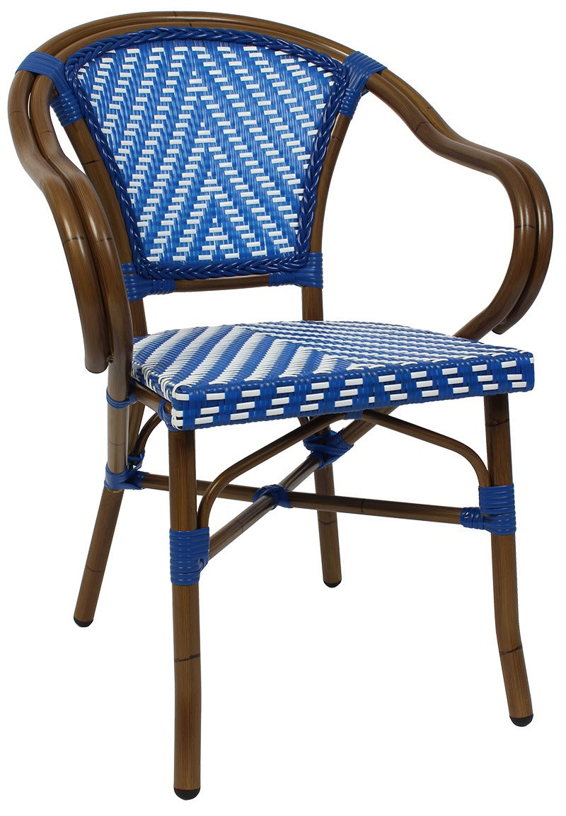 Amalfi Chair - With Arms - Blue Binding