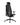 Black office chair with adjustable headrest on a white background
