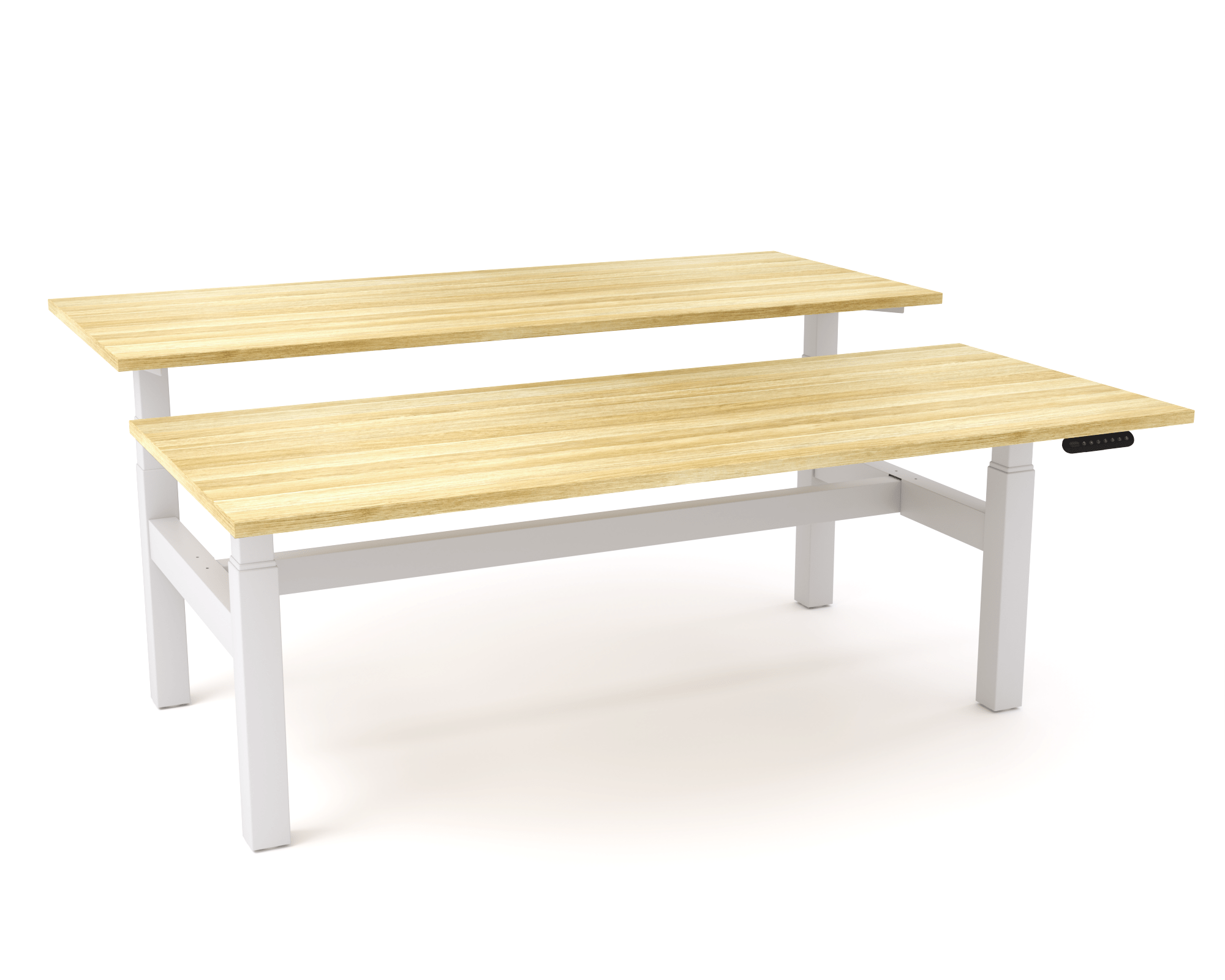 AgileMotion Double Sided Desk - White Frame