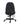 A black fabric office task chair with a high contoured backrest, adjustable height gas lift column, and five-wheel casters on a white background.