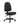 A black fabric office task chair with a high back, padded seat, and a five-star wheeled base, shown against a plain white background.