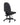 A black office task chair with a high back, upholstered seat and backrest, mounted on a five-star wheeled base with a height-adjustable gas-lift mechanism.