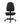 A black fabric office task chair with a high contoured backrest, padded seat, and a five-star wheeled base on a plain white background.