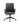 A black faux leather office chair with a high, vertically ribbed backrest, padded armrests, and a five-star wheeled base, shown against a plain white background.