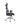 A black ergonomic office chair with a high back, mesh backrest, padded seat, adjustable armrests, and a chrome five-star wheeled base, shown from a side profile on a white background.