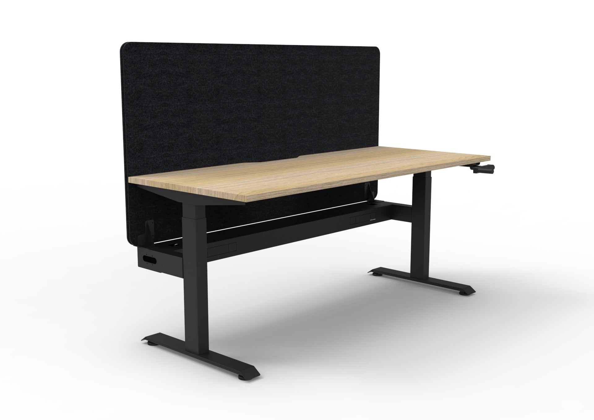 Boost Crank Single Workstation with Screen and Cable Tray