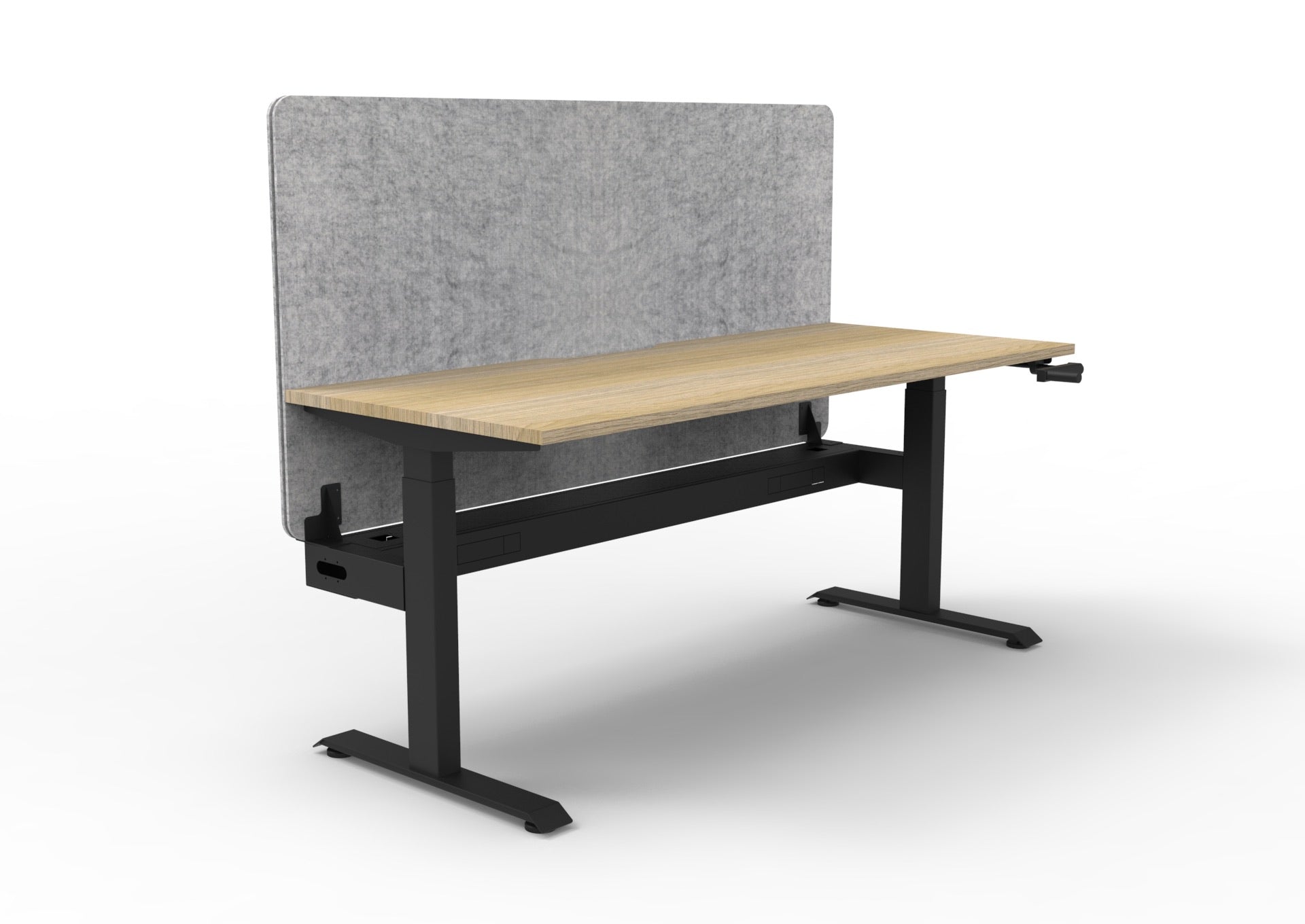 Boost Crank Single Workstation with Screen and Cable Tray