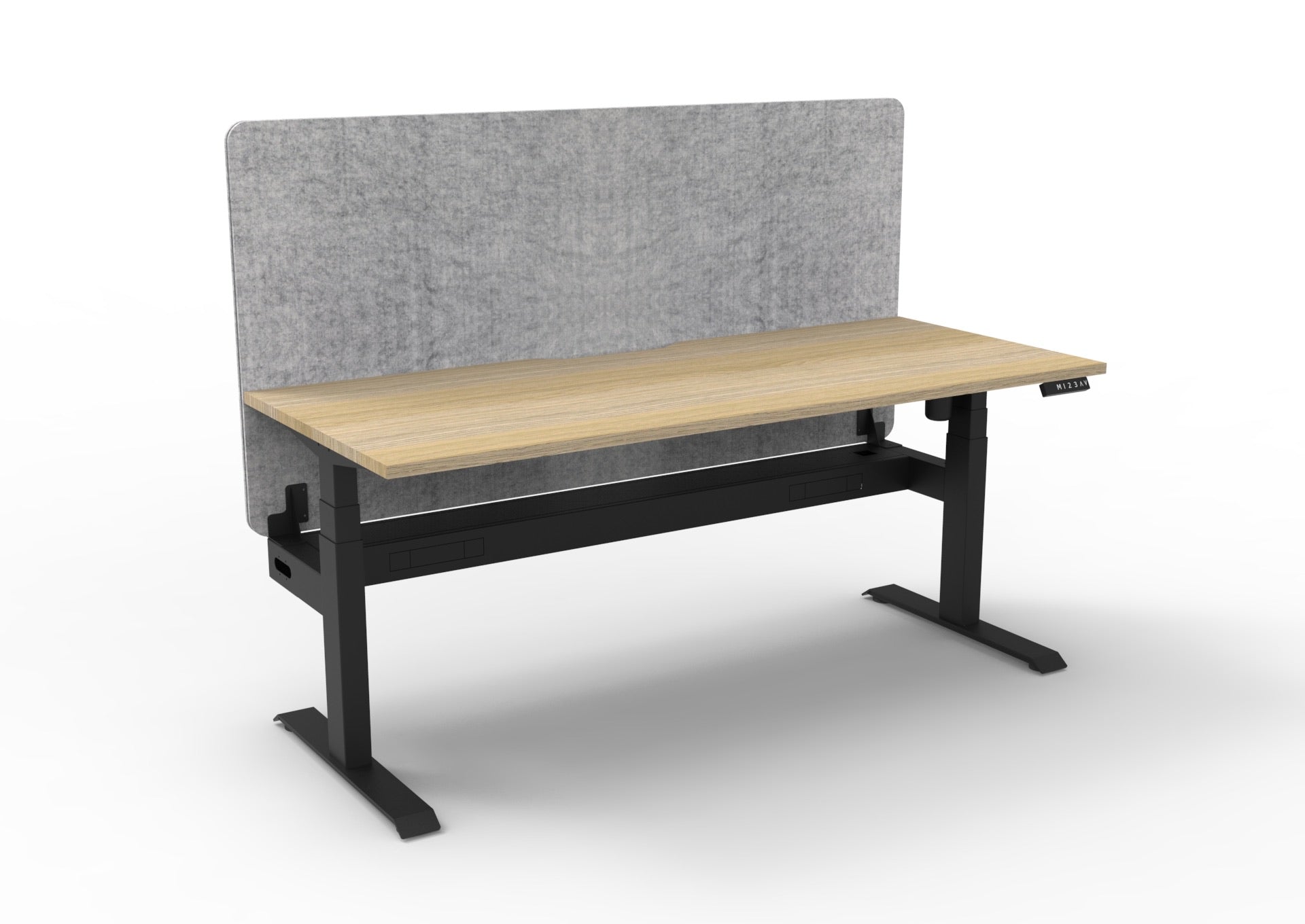 Boost Light Single Sided Workstation with Screen and Cable Tray