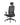 A black ergonomic office chair with a mesh back, adjustable armrests, a headrest, and a five-wheel base, shown against a plain white background.