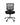 A black mesh office desk chair with a padded black seat, mounted on a silver five-star wheeled base.