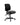 A black fabric office task chair with a high back, padded seat, and five-star wheeled base on a white background.