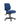 A blue fabric office task chair with a black five-star wheeled base, shown against a plain white background.