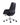 A modern black faux-leather office chair with a high back, textured side panels, and a chrome five-star base with dual-wheel casters, shown from a three-quarter angle on a white background.
