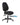 A black fabric office task chair with a five-star wheeled base, shown against a plain white background with a 'QuickShip' logo overlay.