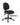 A black ergonomic office chair with a foam seat, three-lever mechanism, and nylon base and castors.