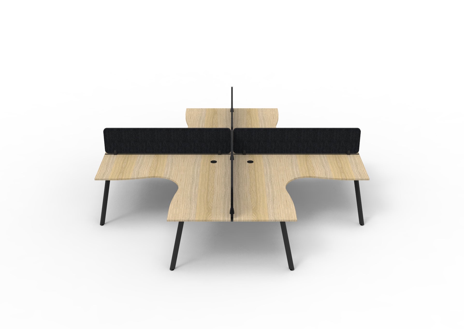 Eternity 4 Person Corner Workstation