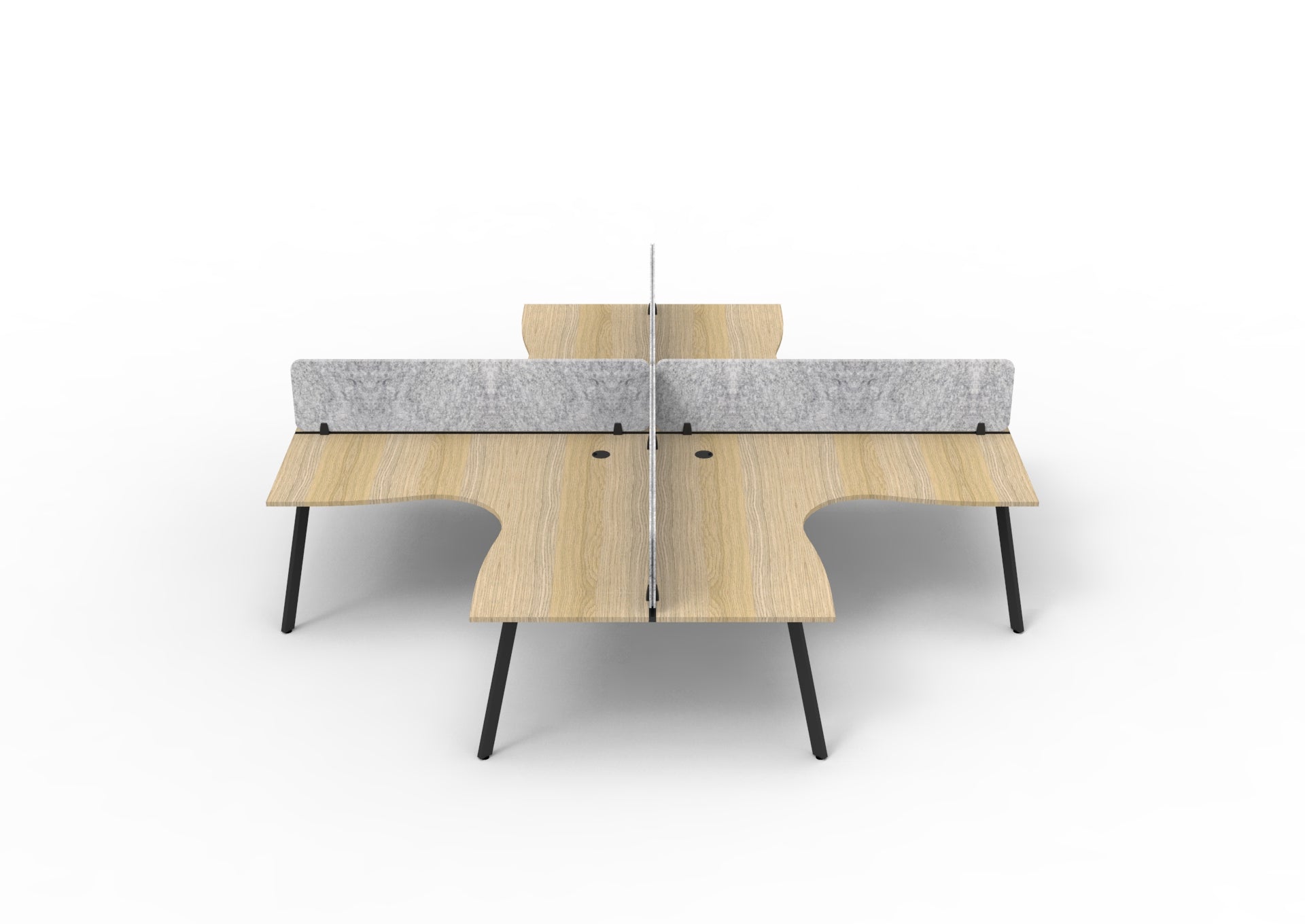 Eternity 4 Person Corner Workstation