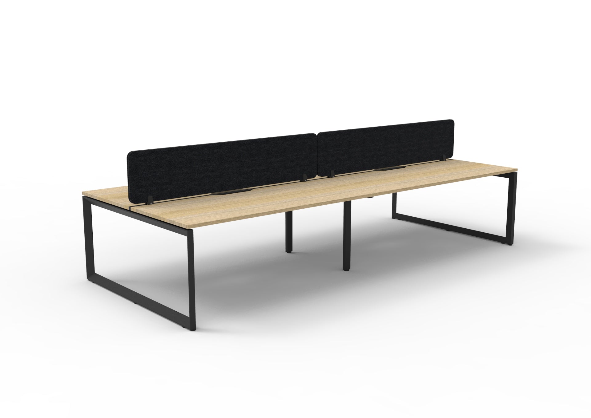 Infinity 4 Person Double Sided Workstation Loop Leg