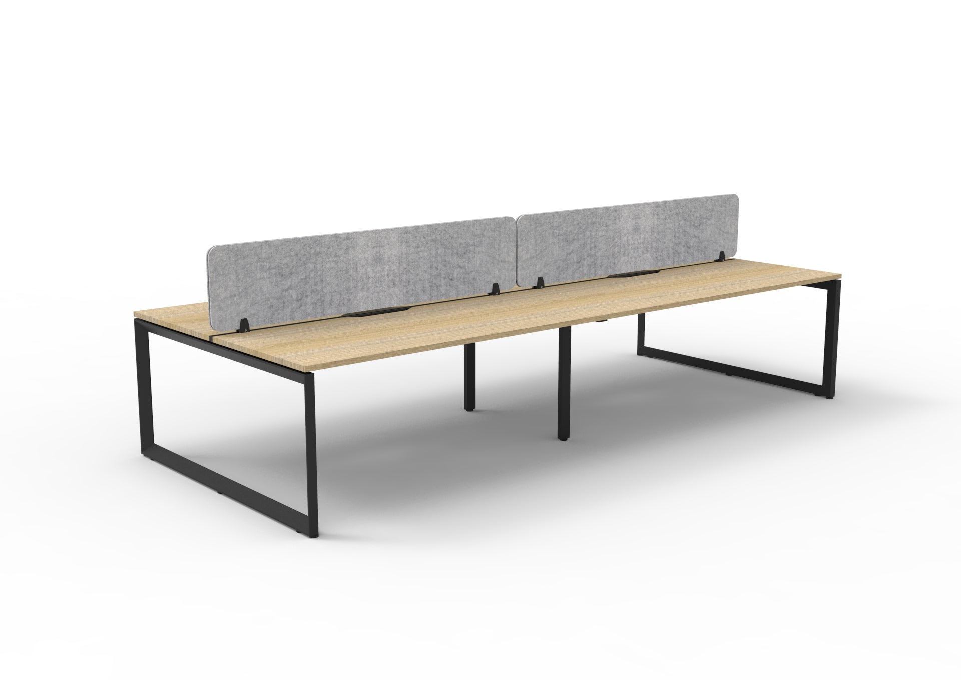 Infinity 4 Person Double Sided Workstation Loop Leg