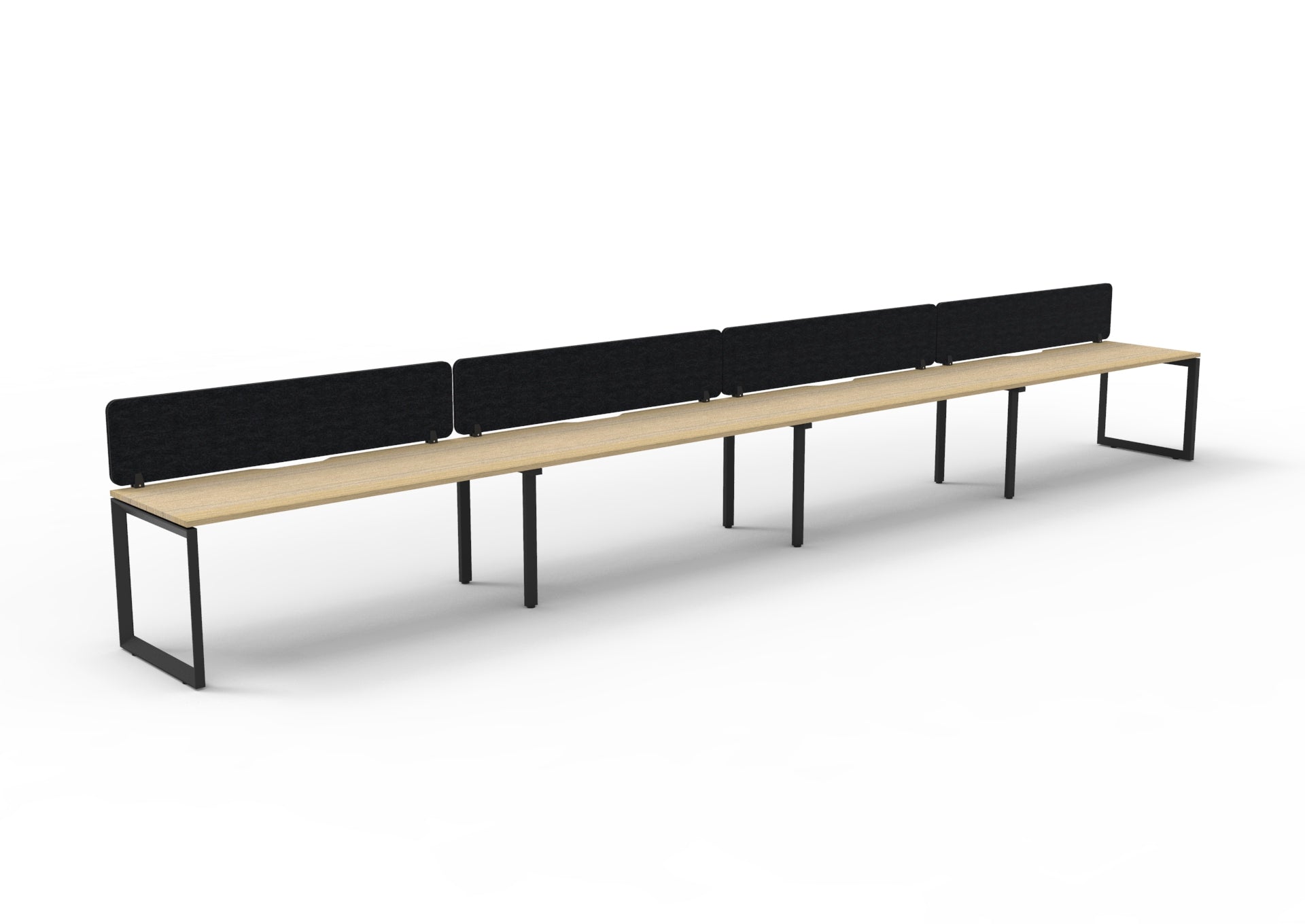 Infinity 4 Person Single Sided Workstation Loop Leg