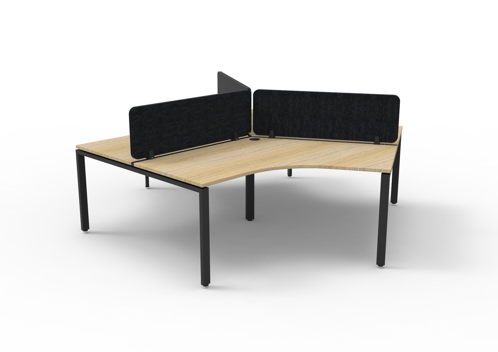Infinity 3 Person 120 Degree Workstation Profile Leg