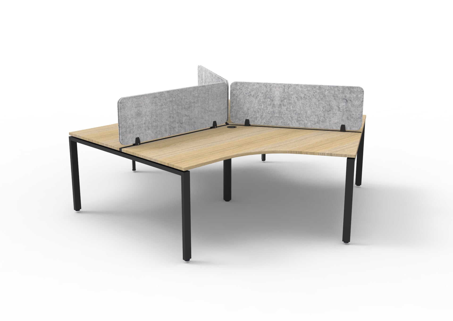 Infinity 3 Person 120 Degree Workstation Profile Leg