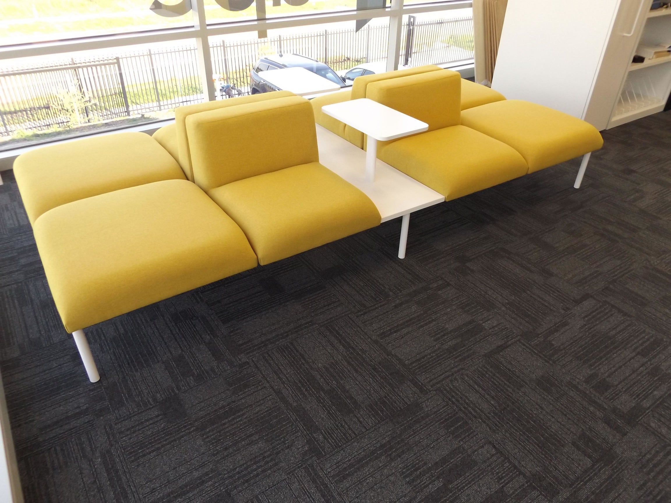 Angus Public Double Sided Sofa Grey