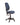 A navy blue high back ergonomic office chair with a five-point wheeled base and adjustable height and tilt settings.