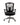 A black mesh office desk chair with a padded seat, adjustable armrests, and a chrome five-star wheeled base, shown against a plain white background.