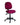 A high-back office chair with a burgundy upholstered seat and backrest, mounted on a black five-star wheeled base.