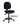 A dark navy blue fabric office chair with a black five-star wheeled base, shown against a plain white background with a QuickShip logo watermark.