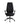 Ergopedic Heavy Duty Office Chair in black with tall padded backrest, contoured fabric seat, adjustable armrests, three adjustment levers and five-star wheeled base.