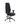 Ergopedic Heavy Duty Office Chair in black with tall padded backrest, contoured fabric seat, adjustable armrests, three adjustment levers and five-star wheeled base.