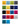Ergopedic Heavy Duty Office Chair fabric colour chart featuring 18 upholstery options, including Canary, Cloud, Grass, Gunmetal, Kiwi, Lemon, Navy, Ocean, Onyx, Orange, Pacific, Pink, Purple, Red, Scarlet, Silver, Teal and Turquoise.