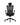 A black mesh ergonomic office chair with a headrest, adjustable armrests, and a five-wheel base, shown against a plain white background.