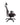 A black ergonomic office chair with a high back, adjustable headrest, padded armrests, and a five-wheel base, shown from a side profile view on a white background.