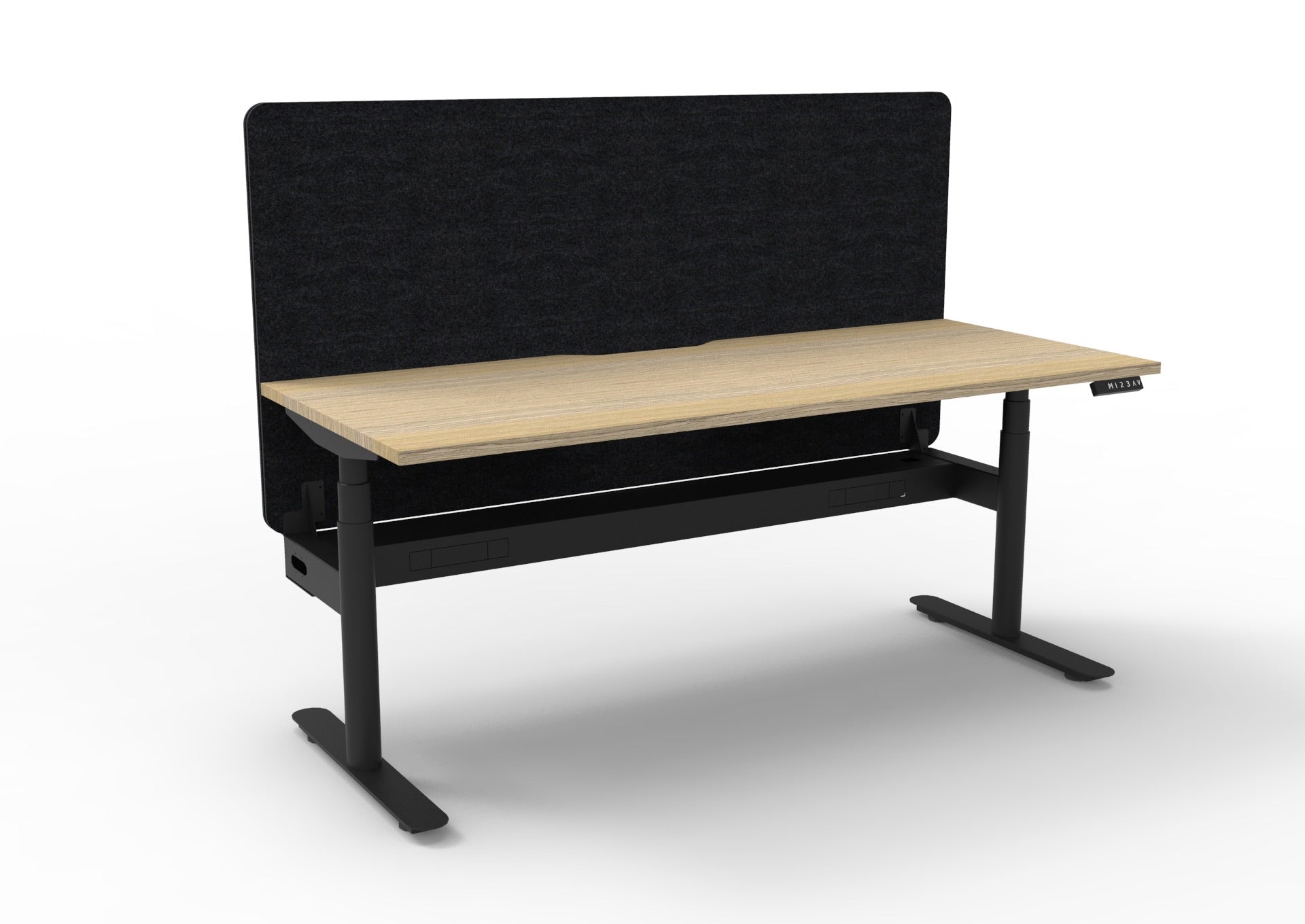 Halo Plus Single Workstation with Screen and Cable Tray