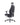 A black ergonomic office chair with a high back, headrest, adjustable armrests, and a five-wheel base, shown from a three-quarter angle against a white background.