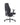 A black fabric office chair with adjustable armrests, a high backrest, and a five-star wheeled base, shown from a three-quarter angle on a white background.