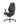 A black fabric office chair with adjustable armrests and a five-star wheeled base, shown against a plain white background.